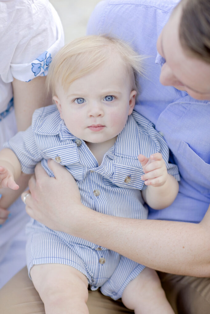 Baby boy during a San Antonio family portrait session