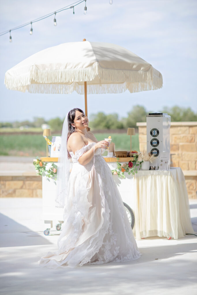 Sweet Creations Cart dessert detail at The Fields Venue in Cibolo